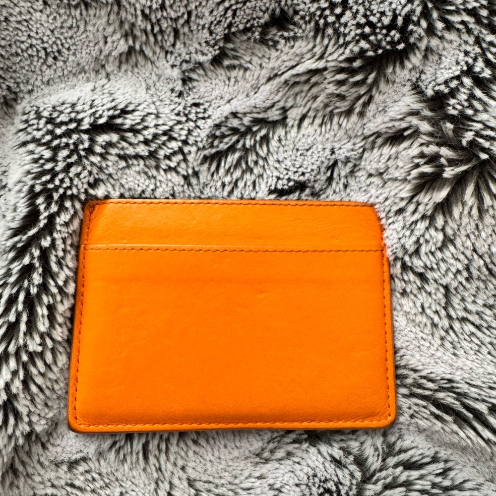 YSL Saint Laurent Orange card holder vintage - Picture 3 of 5